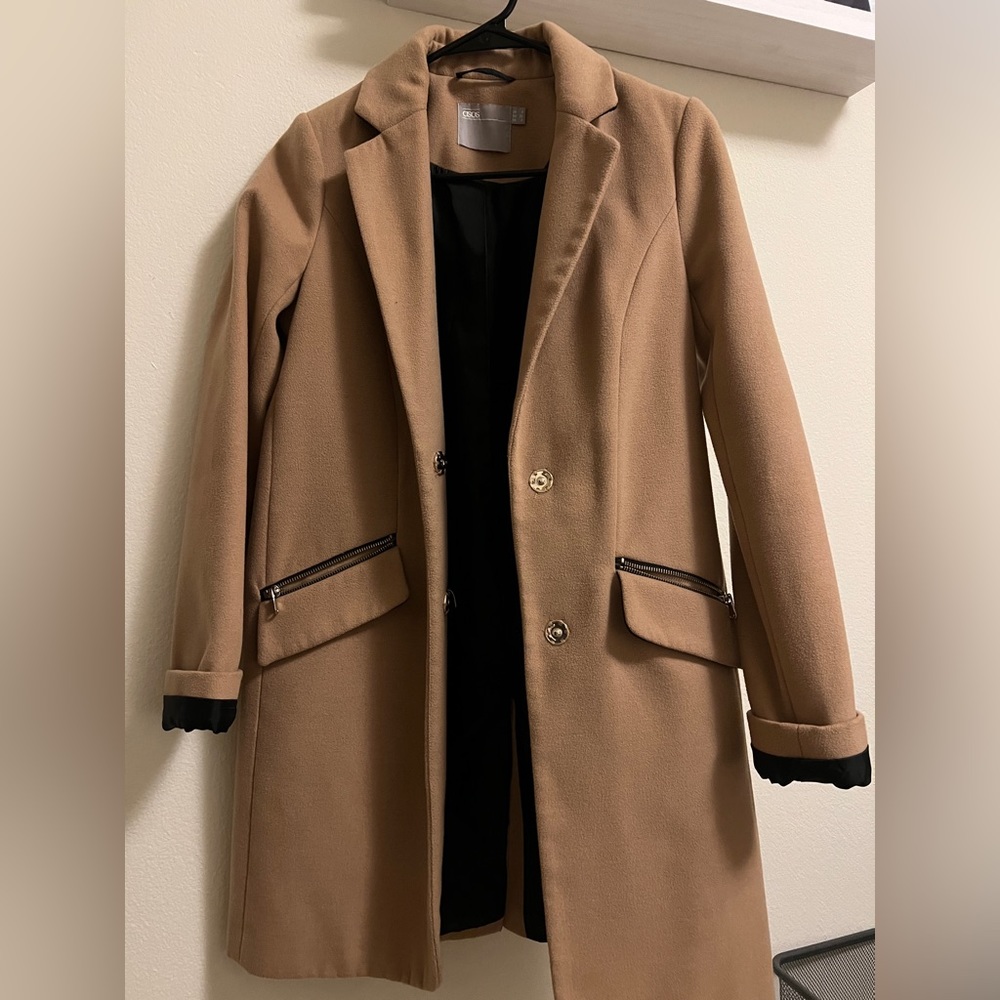 ASOS Petite Coat in Tan ( Camel)
